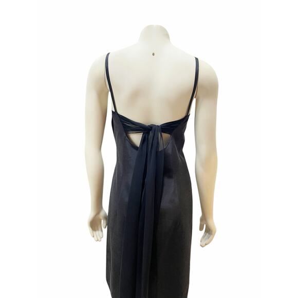 Douglas Hannant Insignia Little Black Dress Minimal Tor Back Sz 6 - Picture 8 of 10